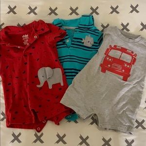 Set of 3 baby boys rompers